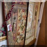 D17. hanging tapestries.